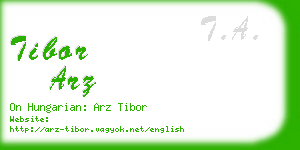 tibor arz business card